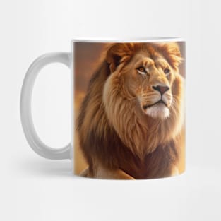 Lion Animal Nature Majestic Wilderness Mug